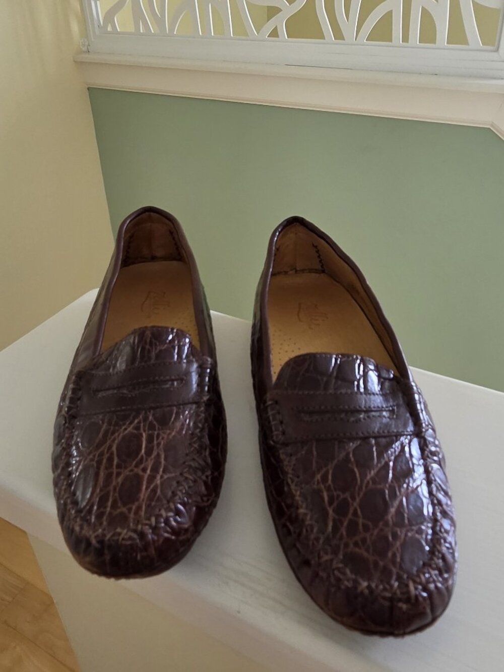 Cognac Nile Crocodile Driver Loafer - Zelli
